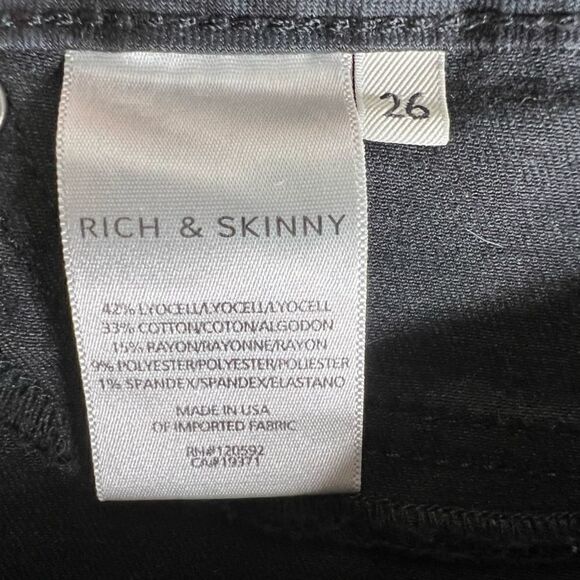 Rich & Skinny Houndstooth Skinny Jean Size 26 EUC - Picture 7 of 10